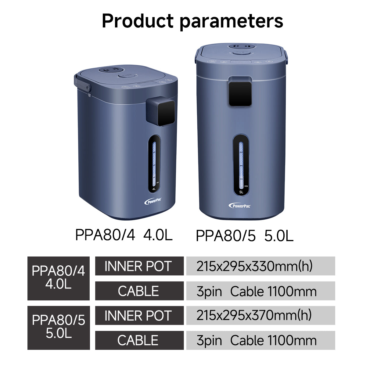 5L Electric Airpot 11 Temperature, Instant Hot Water Dispenser (PPA80/5)