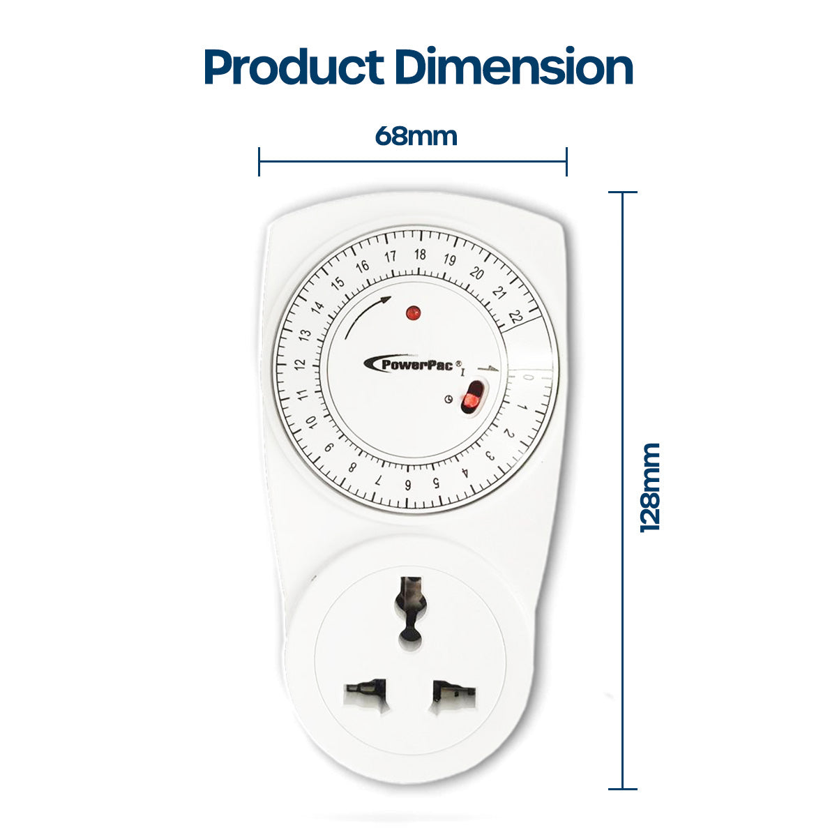 Countdown Timer, Timer Plug Socket 22 hrs for 13A Multi Socket (FDD70-C1)