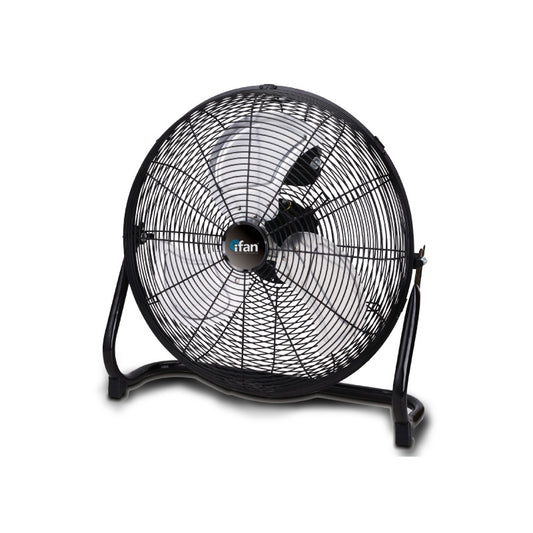 iFan 16" High Velocity Fan – Metal Blades, Vortex Air Flow, Adjustable Tilt, Durable, Overheat Protection, 3-Speed, black, IF1816