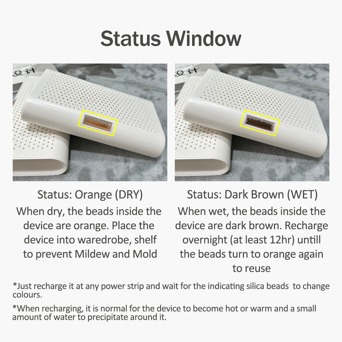 iFan Thirsty Hippo Dehumidifier, Dehumidifier, Rechargeable Moisture Absorber | Reusable (IF3251)