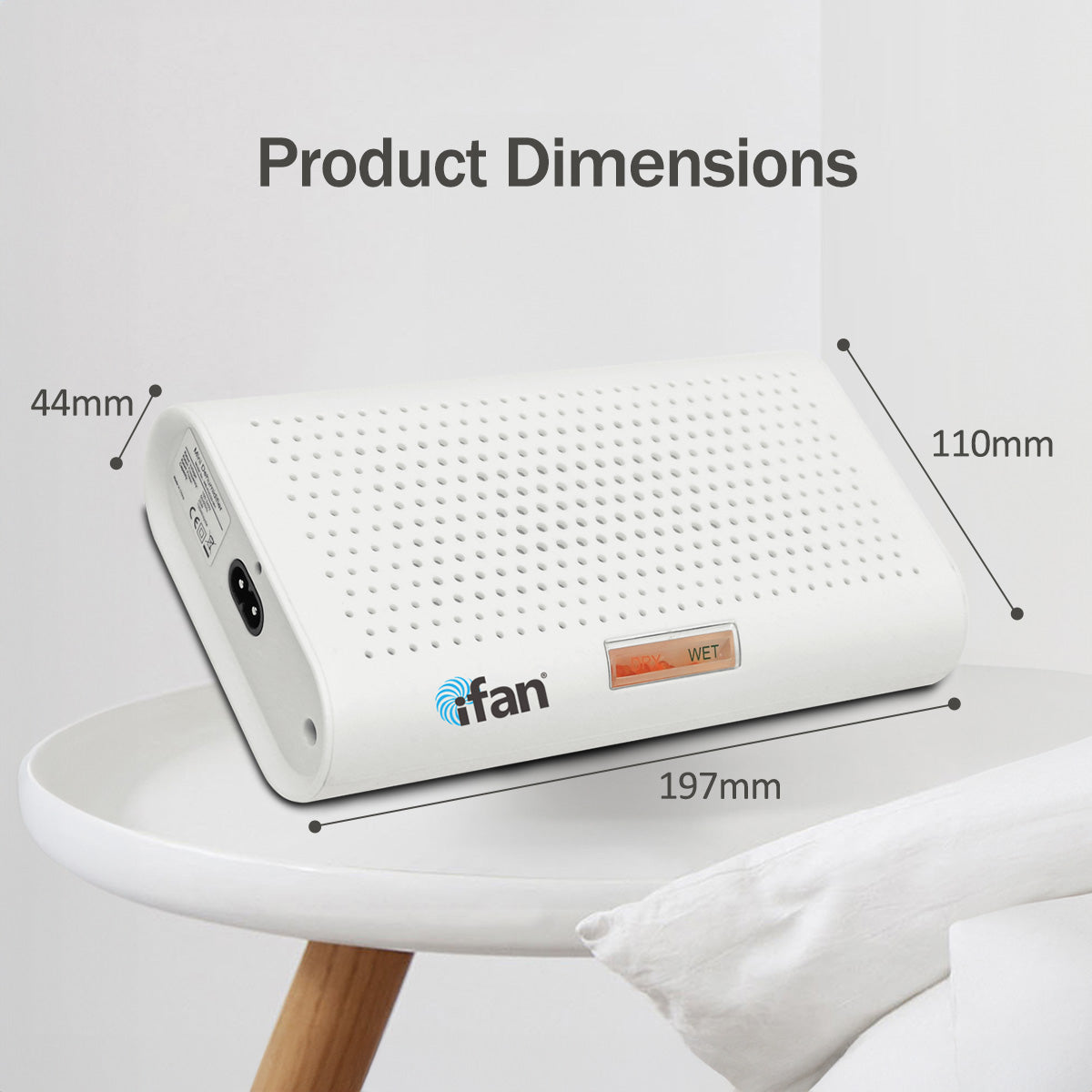 iFan Thirsty Hippo Dehumidifier, Dehumidifier, Rechargeable Moisture Absorber | Reusable (IF3251)