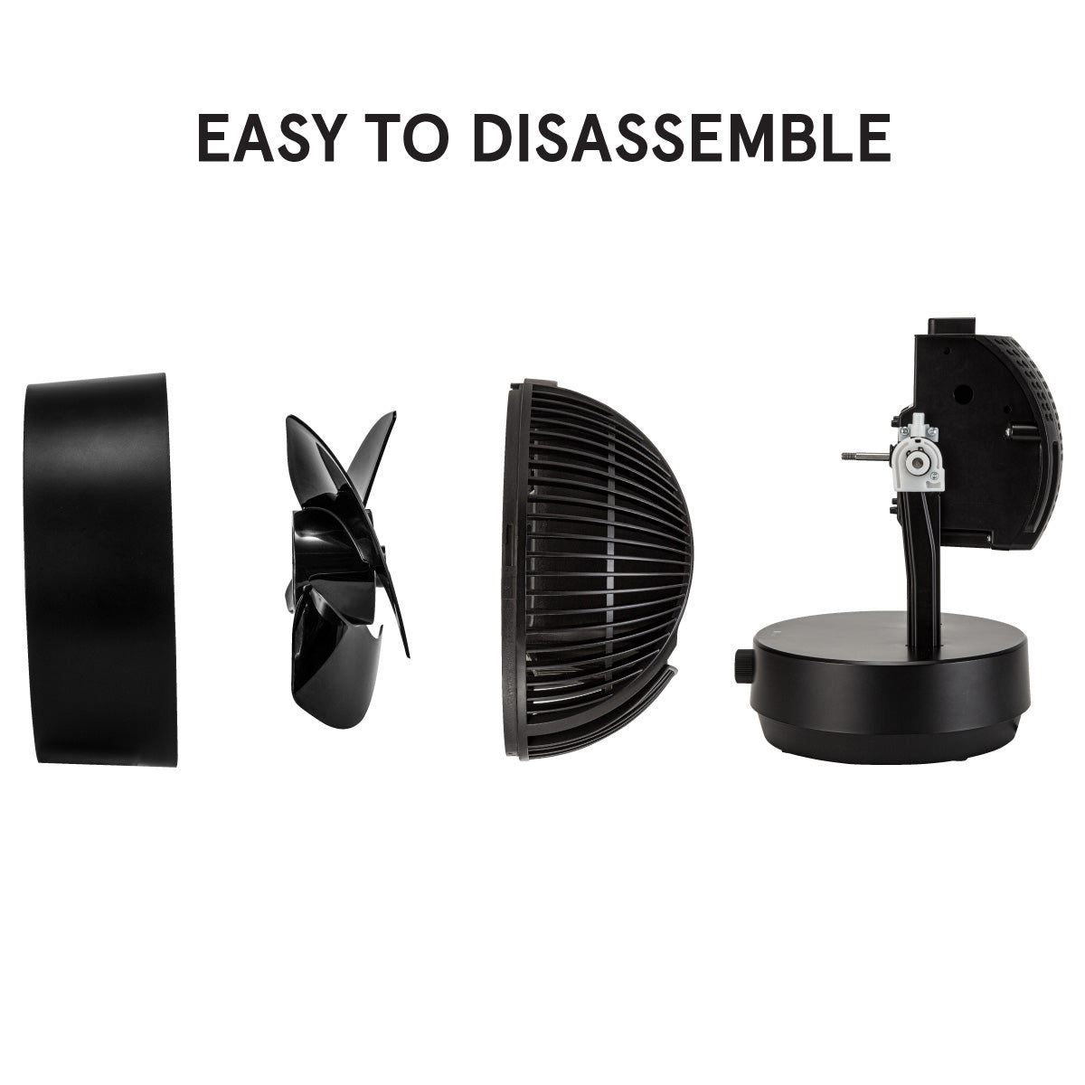 iFan 9" Air Circulator Fan with Oscillation – 3 Speed, Silent, Powerful, Portable, IF7409