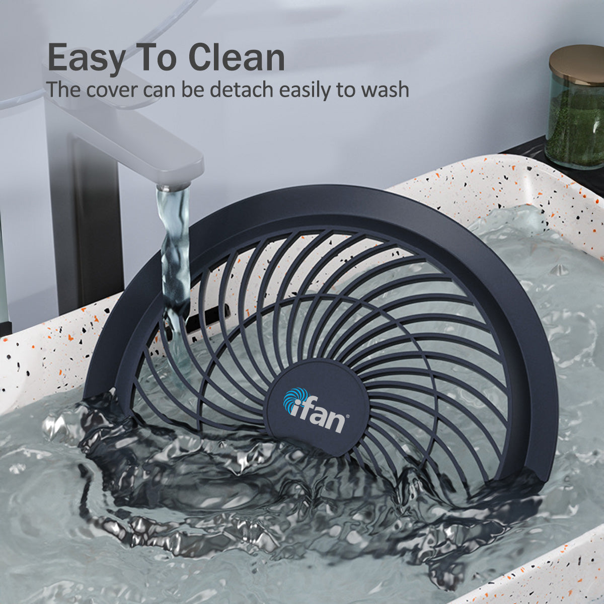 iFan 9" Air Circulator Fan with Oscillation – 3 Speed, Silent, Powerful, Portable, IF7409