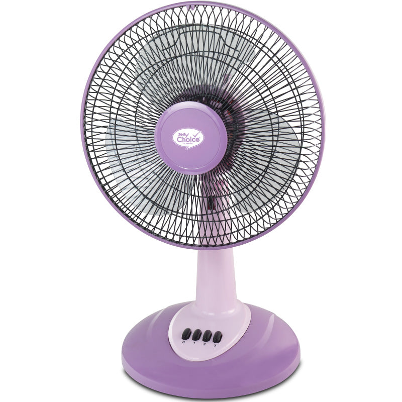 My Choice 12" Desk Fan – 3-Speed, High Velocity, Silent, Overheat Protection, MC303