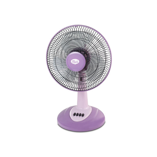 My Choice 12" Desk Fan – High Velocity, Adjustable Tilt, Oscillation, Quiet, Durable, Overheat Protection, 3-Speed, pink & purple, MC303