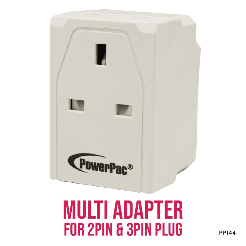 Adapter with 3-Pin Plug – 3-Way 3-Pin Sockets, PP144