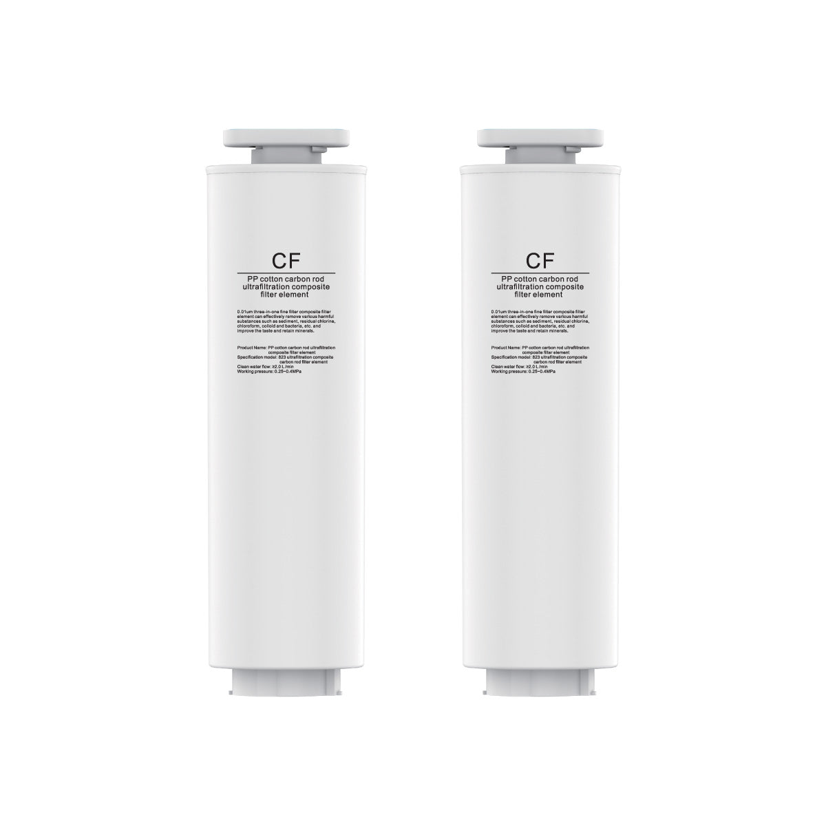 2pcs x Water Purifier Filter Replacement with 4-stage Filtration High Quality Filter W/ CF Carbon Ultrafiltration (PP1589)