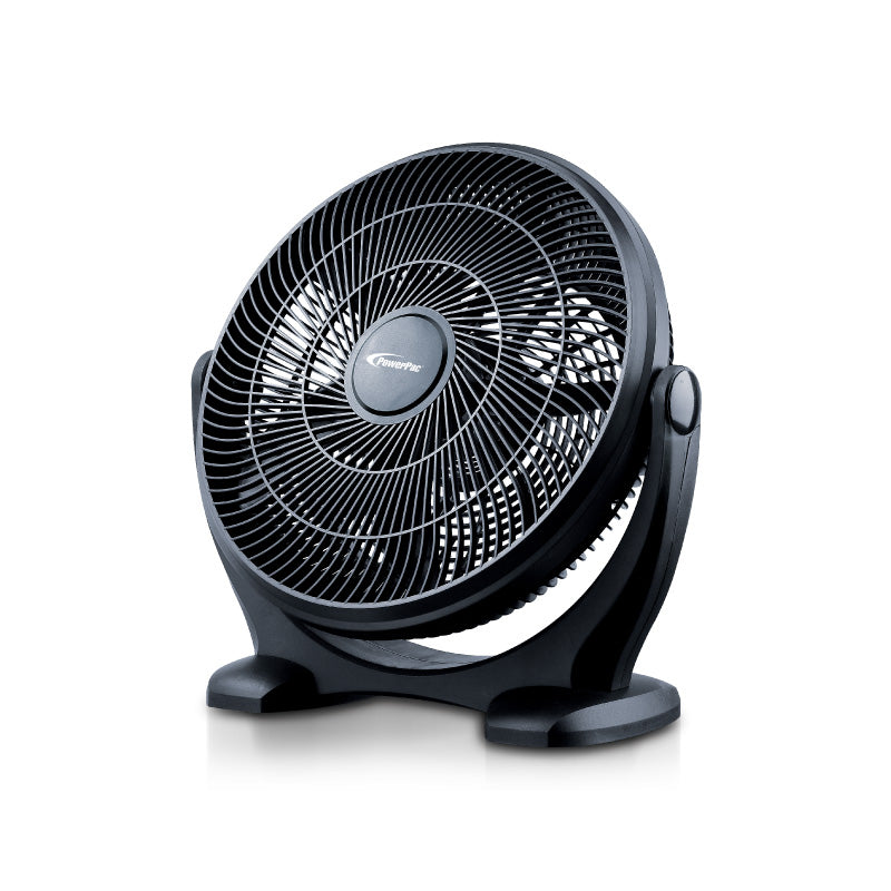 14" Air Circulator Fan – High Velocity, Powerful Airflow, Adjustable Tilt, Thermal Fuse Protection, 3-Speed, black, PPP2814