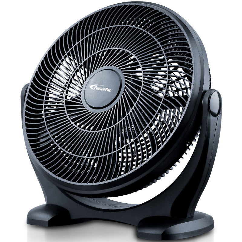 14" Air Circulator Fan – High Velocity, Powerful Airflow, Adjustable Tilt, Thermal Fuse Protection, 3-Speed, black, PPP2814