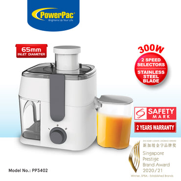 Juice Extractor with 2 Speed Stainless Steel Blades (PP3402)