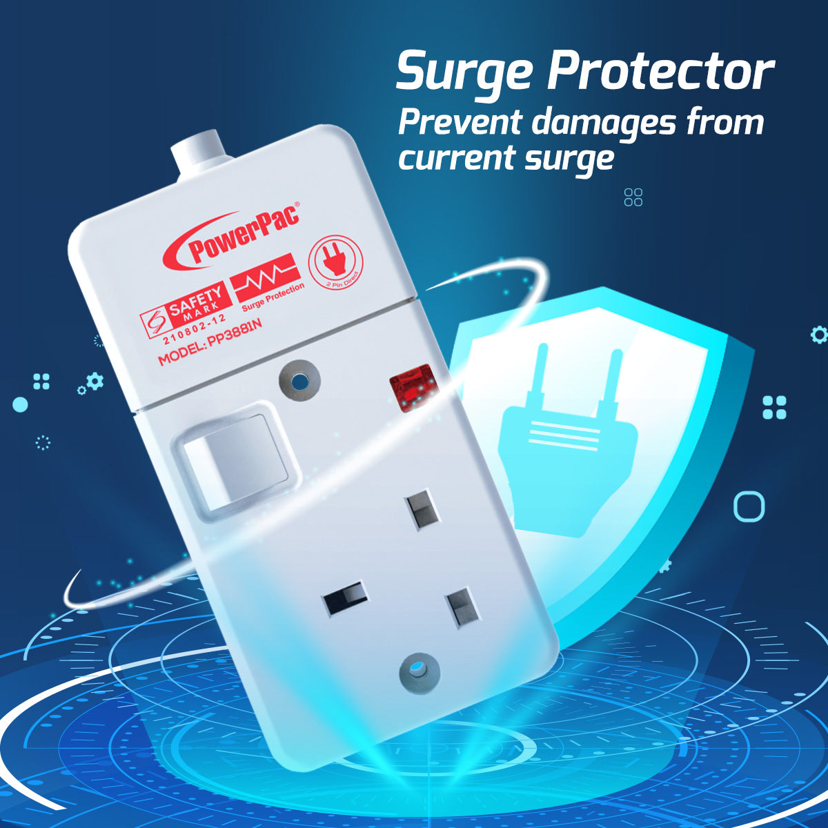 Extension Socket Extension Cord, Power Cord, Power Extension 3M (PP3881N)
