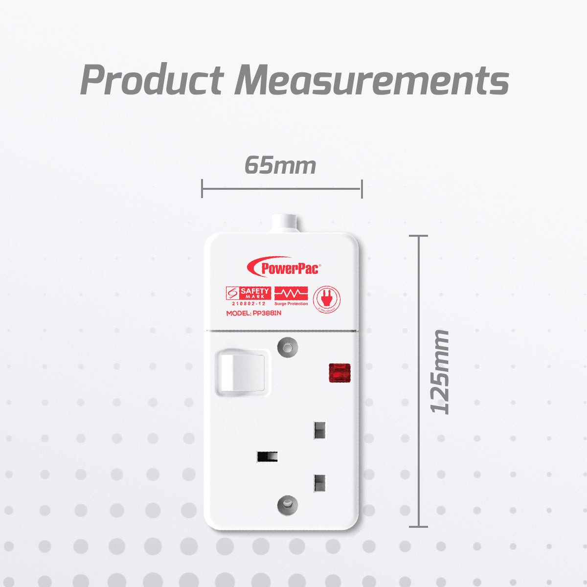 Extension Socket Extension Cord, Power Cord, Power Extension 3M (PP3881N)