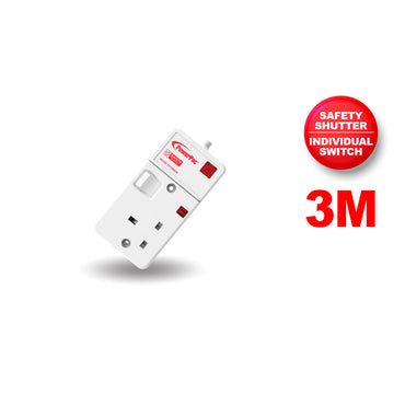 Extension Cord, Extension Socket, Power Cord, Power Extension 3 Metre 1 way (PP3881N)