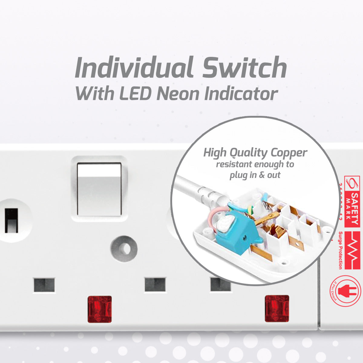 Extension Cord, Extension Socket, Power Cord 3 Meter 2 way (PP3882N)