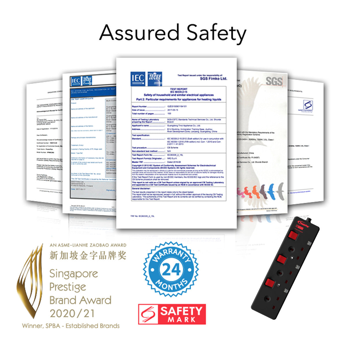 Extension Cord, Extension Socket, Power Cord, Power Extension 3 Metre 3 way (PP3883BK)