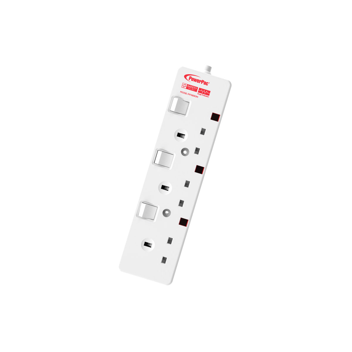 Extension Socket Extension Cord, Power Cord, Power Extension 3 way 3 meter (PP3883N)