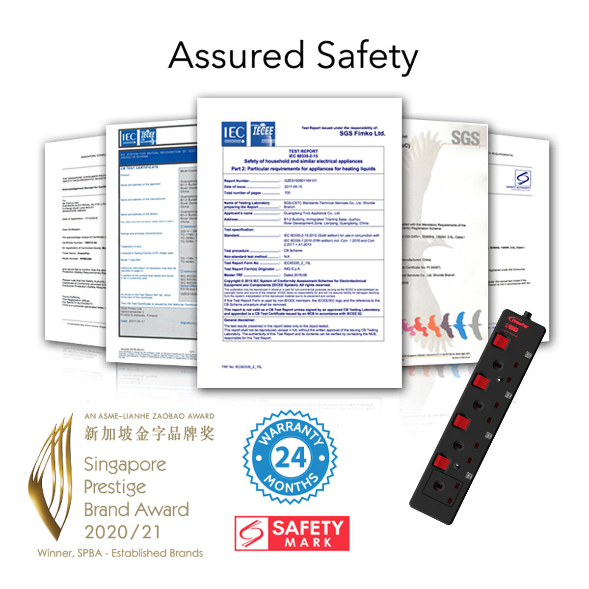 Extension Cord, Extension Socket, Power Cord, Power Extension 3 Metre 4 way (PP3884BK)