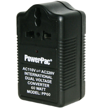 60W Step Up & Down Voltage Converter, Transformer, Travel Adapter, 110V / 220V (PP60)
