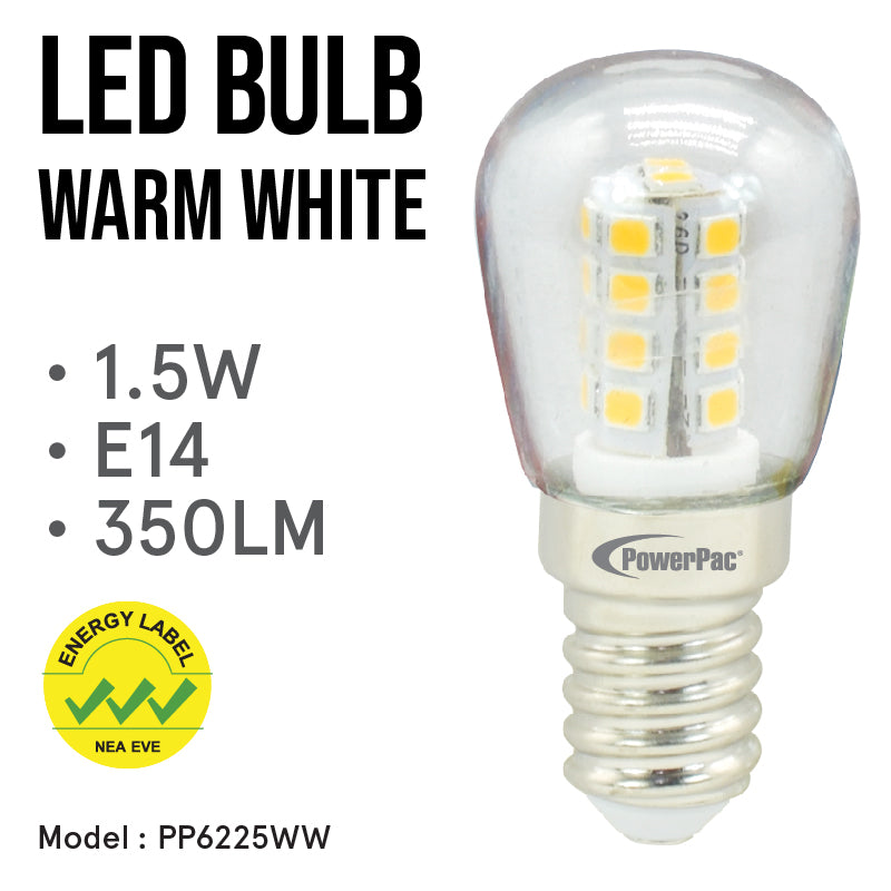 LED Bulb, Pygmy Bulb 1.5W E14 Warm White (PP6225WW)
