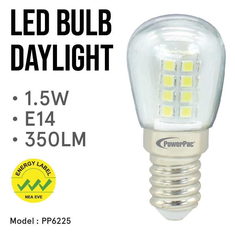 LED Bulb, Pygmy Bulb 1.5W E14 Day Light (PP6225)