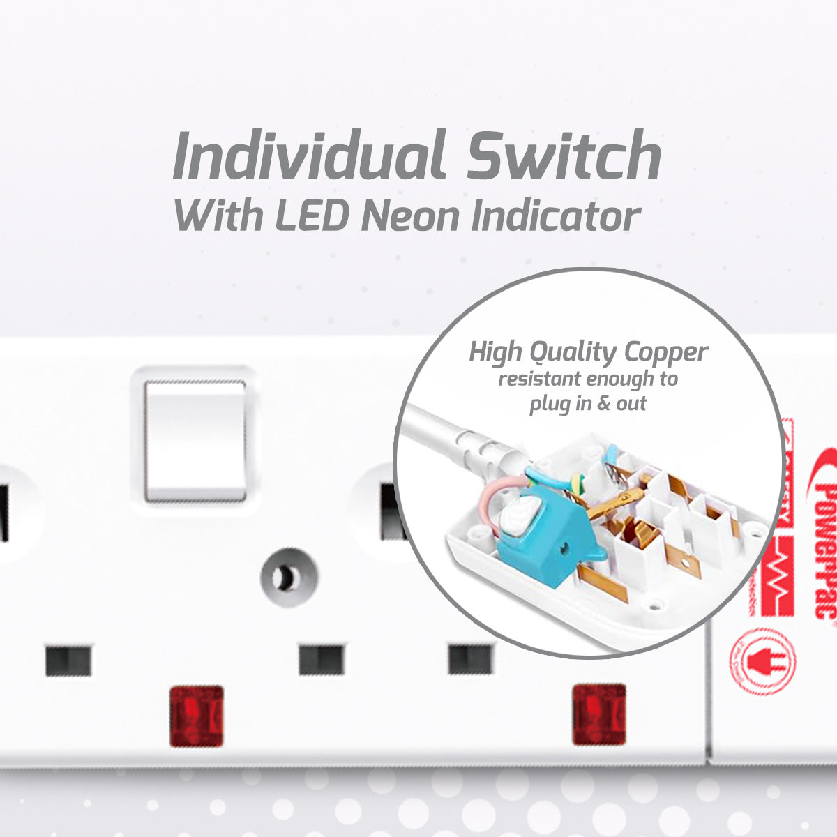 Extension Cord, Extension Socket, Power Cord, Power Extension 6 Meter 6 way(PP6886N)