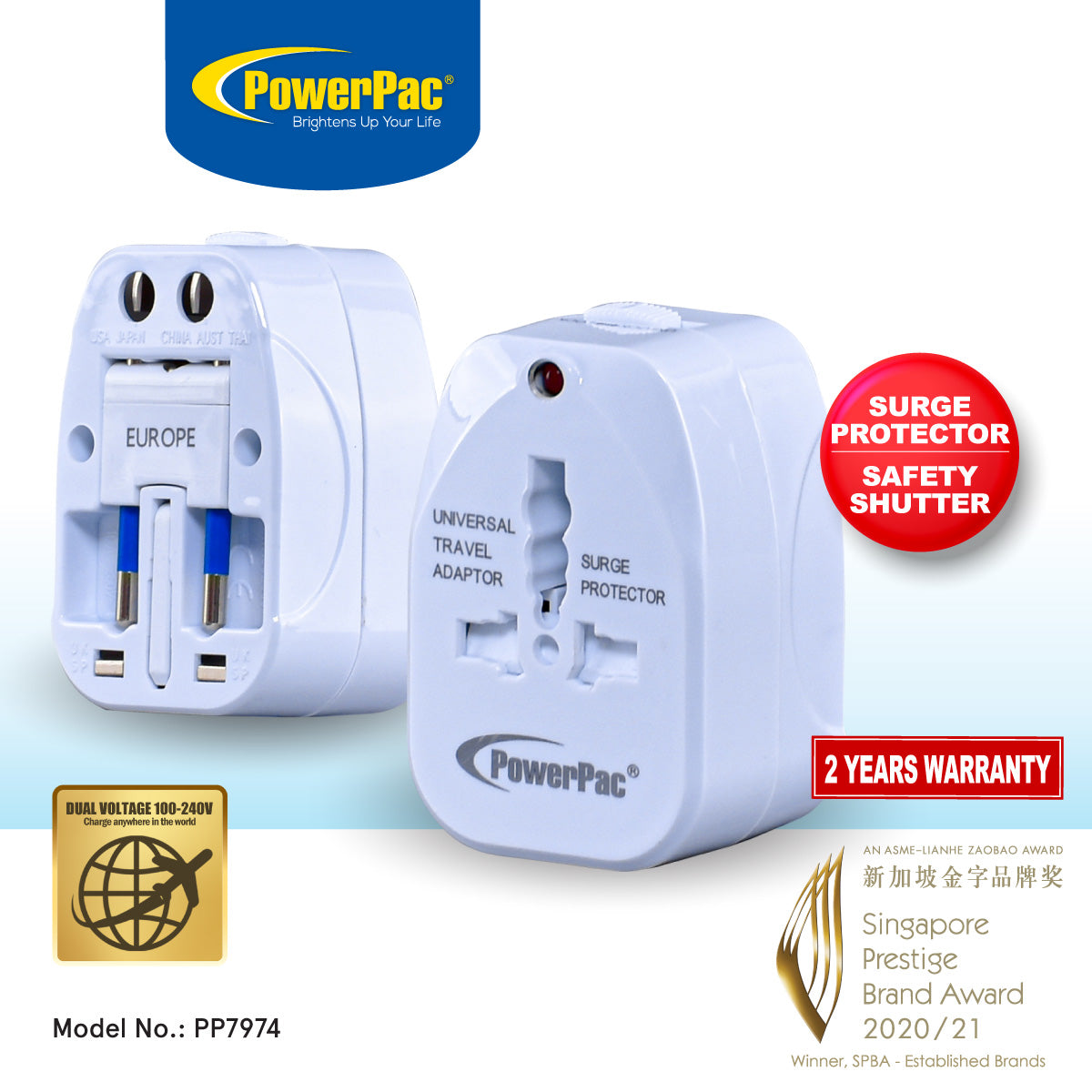 Multi Travel Adapter US UK EU AU Adapter (PP7974)