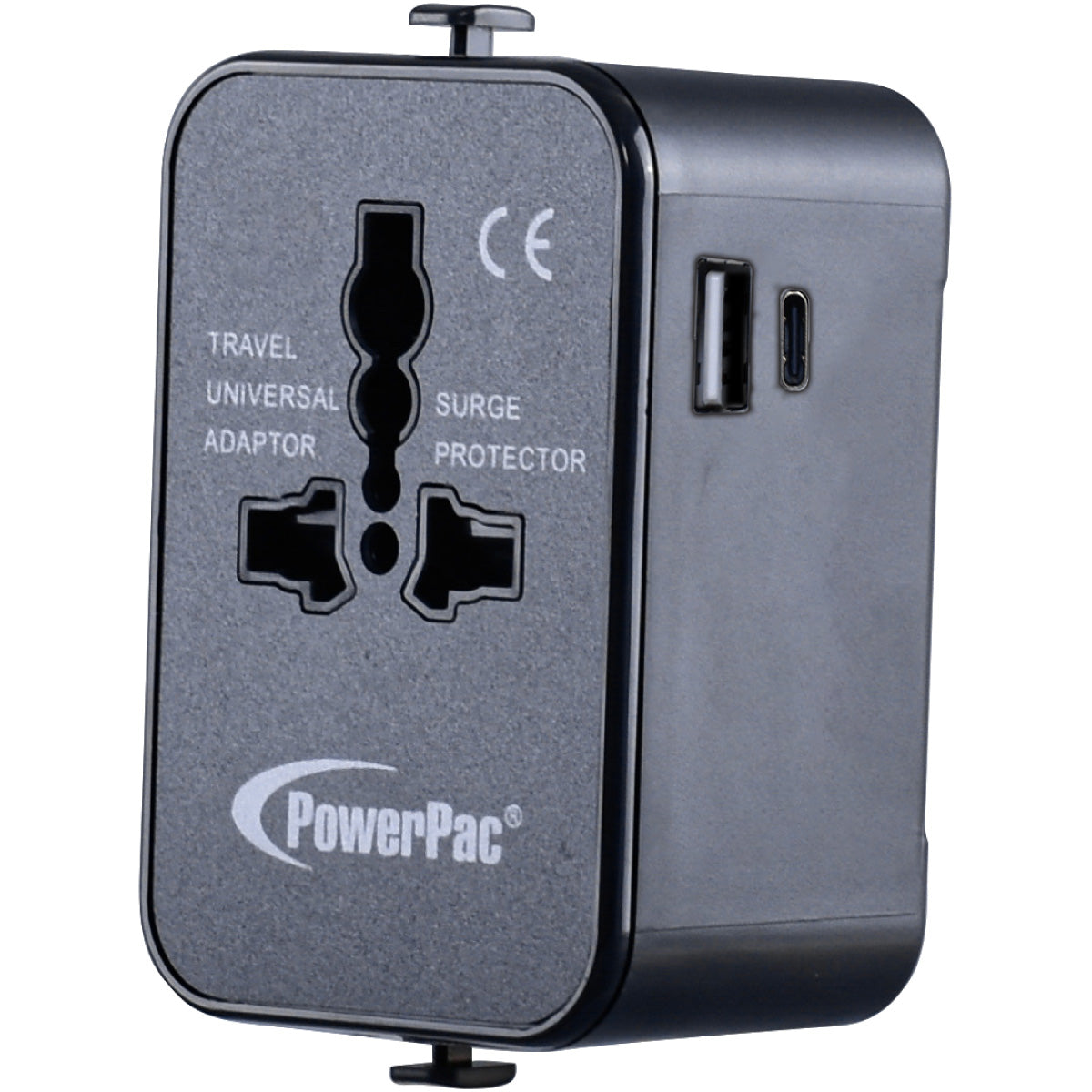 Multi Travel Adapter With USB-A, USB-C Charger US UK EU AU Adapter (PP7976)