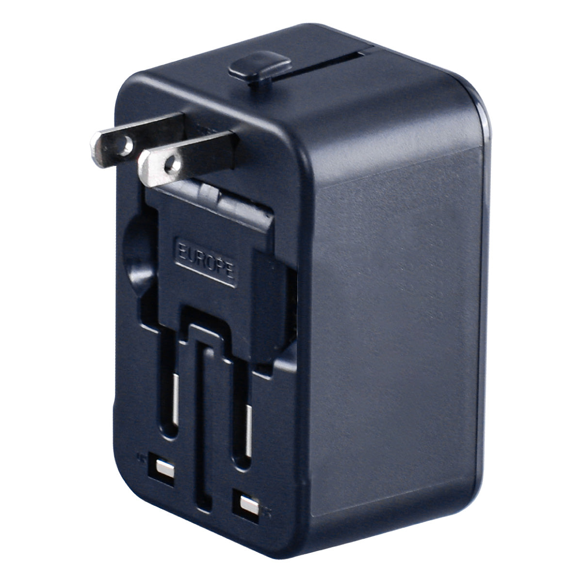 Multi Travel Adapter With USB-A, USB-C Charger US UK EU AU Adapter (PP7976)