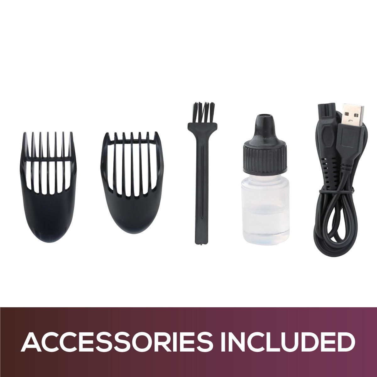 Rechargeable Cordless Hair Cutter/Clipper, 20 settings, USB (PP959)