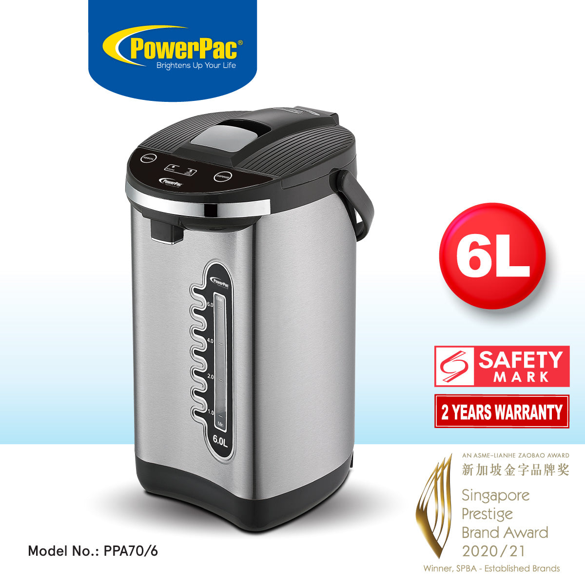 6L Electric Airpot, Instant Hot Water Dispenser(PPA70/6)