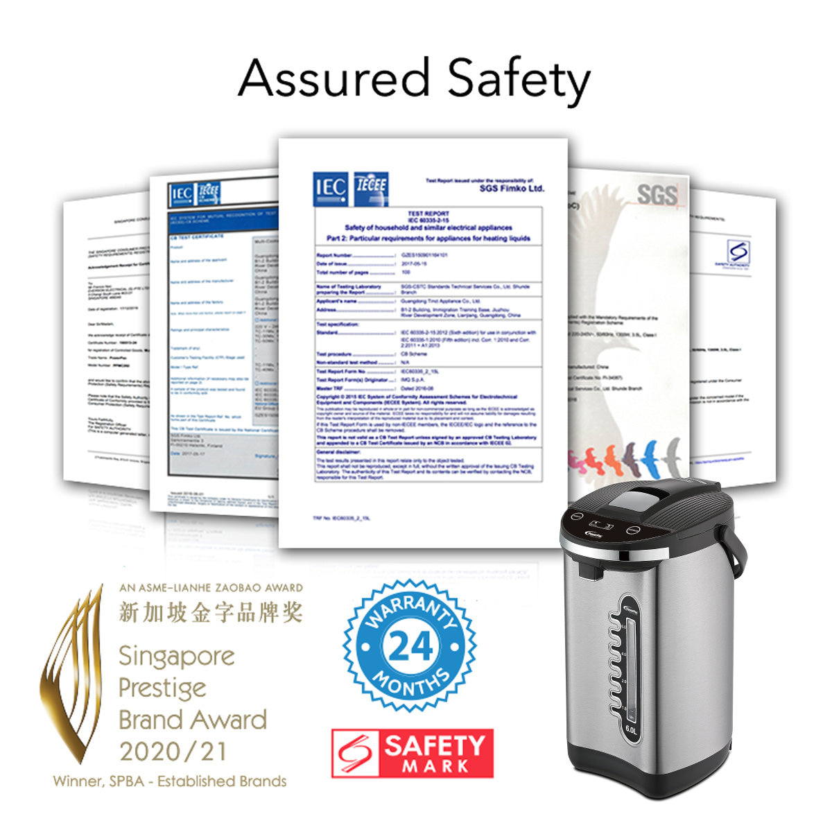 6L Electric Airpot, Instant Hot Water Dispenser(PPA70/6)