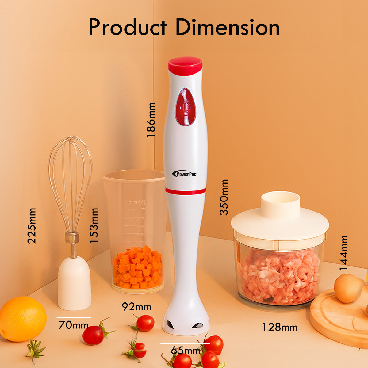 4in1 Electric Multifunction Hand Blender Set (PPBL383)