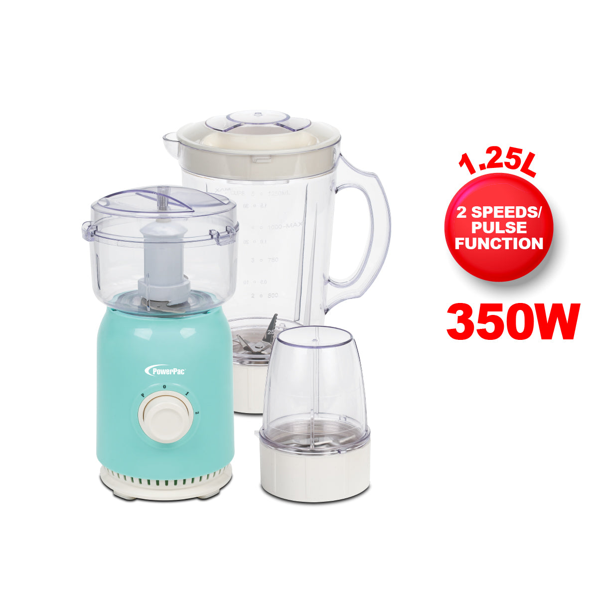 High Power Blender, 3 IN 1 Multi-functional Blender with Dry Mill, Meat Mincer (PPBL678)