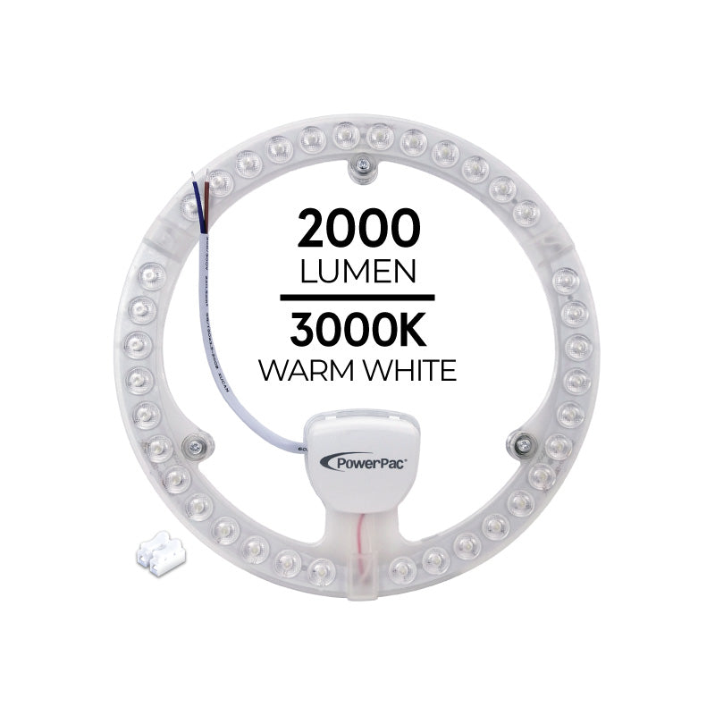 LED Ceiling Lamp, Round Light, Circular Tube 24 Watts Warm white (PPC240WW)