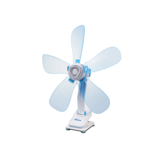 6" Clip/Table/Wall Fan – 5 Flexible Blades, Strong Airflow, Adjustable Tilt, PPC603A