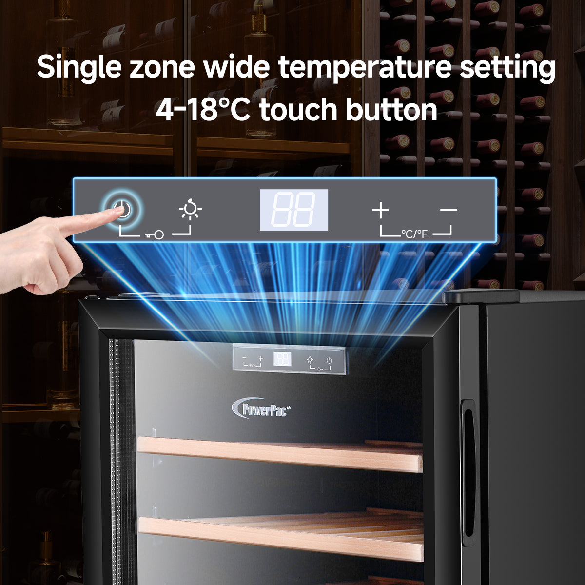 Wine Chiller With Compressor 52 Bottles (PPF52)