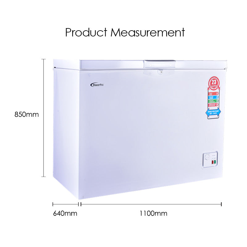 350L Chest Freezer CFC Free (PPFZ350)