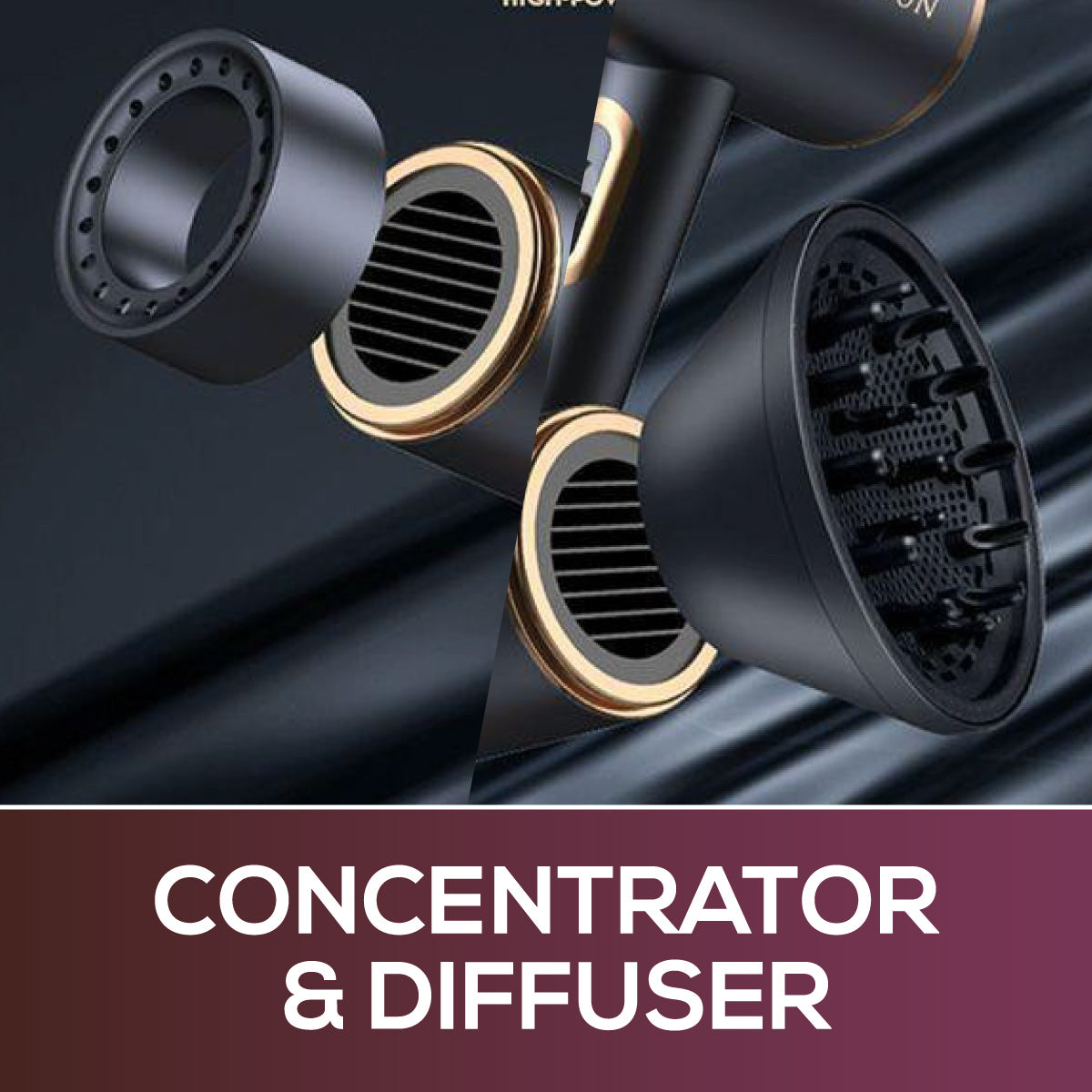 DC High Speed Motor Hair Dryer with Diffuser 2200W (PPH1327A)
