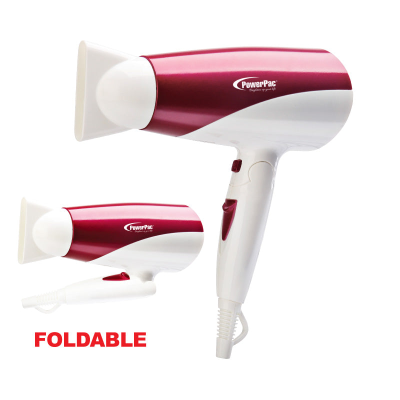 Hair Dryer with cool air, Foldable Hair Dryer 1600W (PPH1600)
