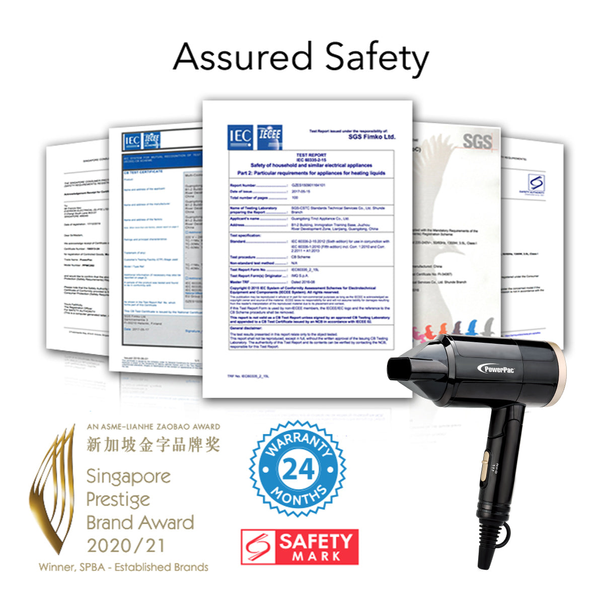 Hair Dryer, Travel Hair Dryer, Foldable Hari Dryer (PPH2200)