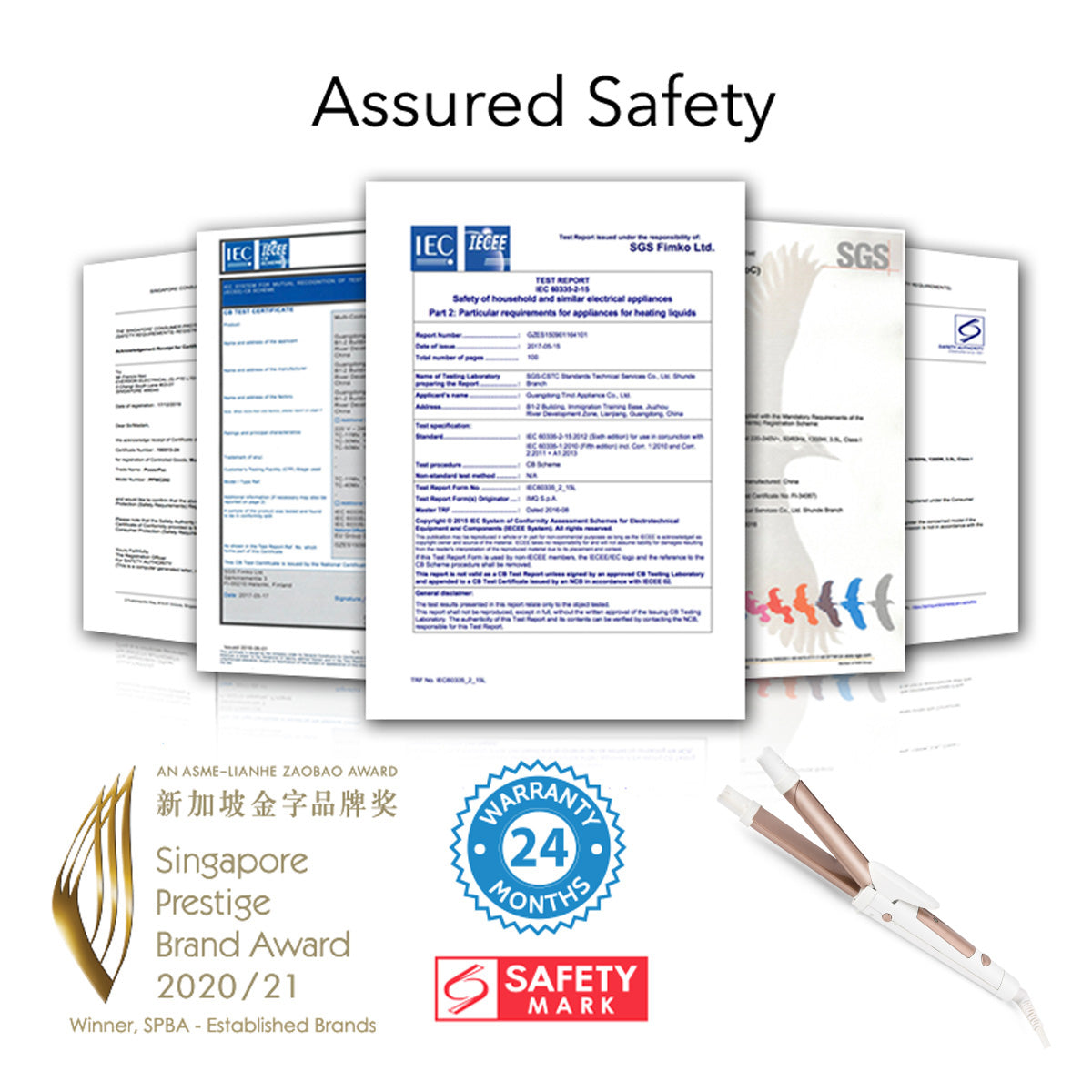 2 IN 1 Electric Hair Curler, Straightener with Quick heat up and neon indicator (PPH5092)