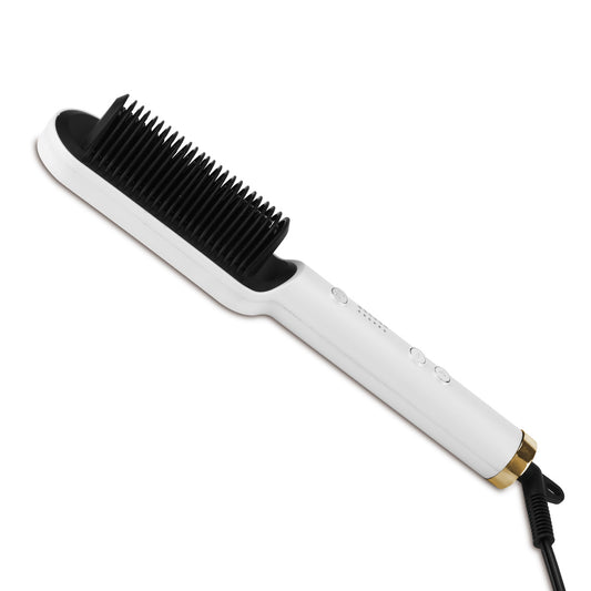 Electric Hair Straightener Brush with Quick heat up and neon indicator (PPH5093)