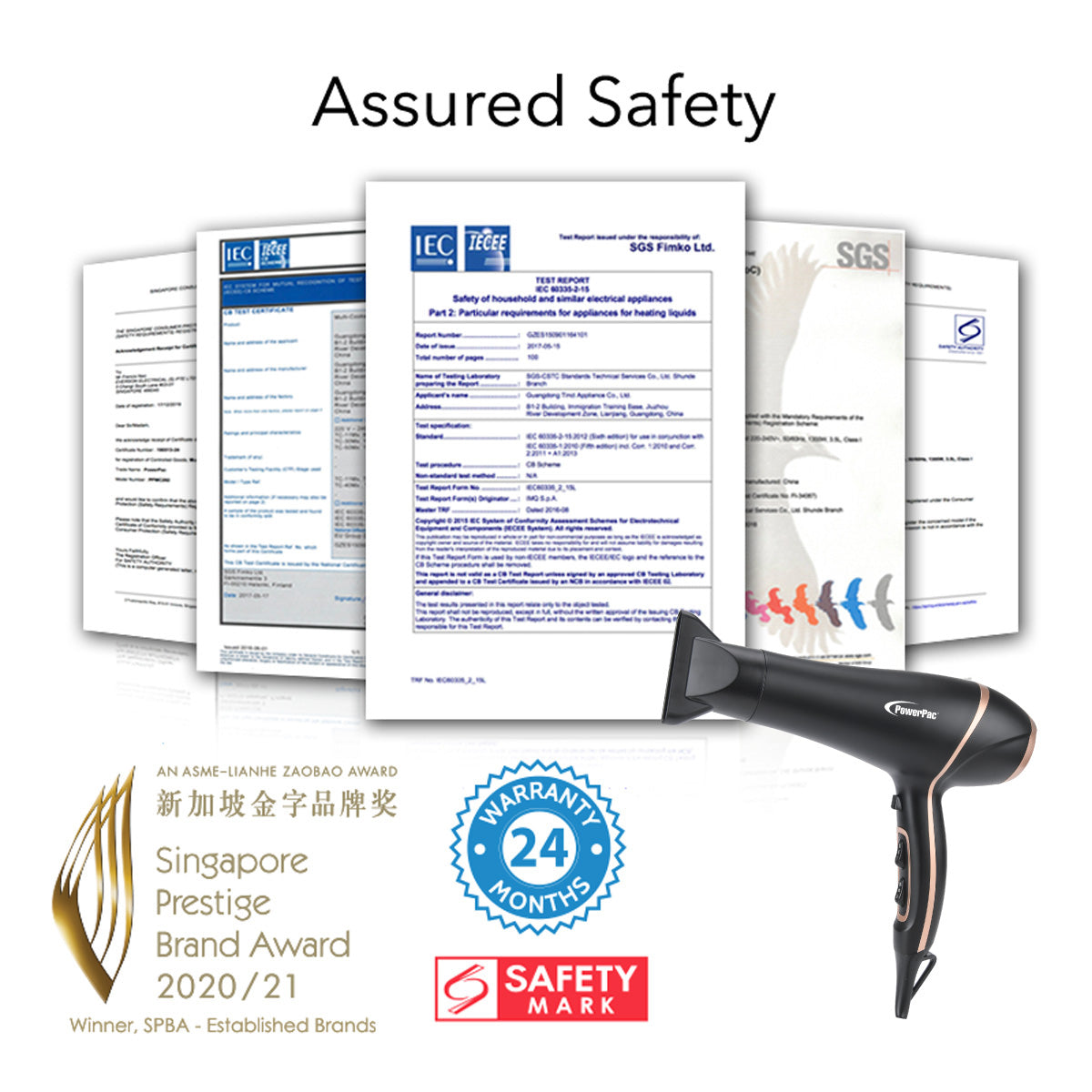 DC High Speed Hair Dryer with cool air, Professional Hair Dryer, 2300W (PPH9030A)