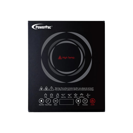 PowerPac Steamboat Induction Cooker, 10 Preset Functions, 1800W (PPIC888ANP)
