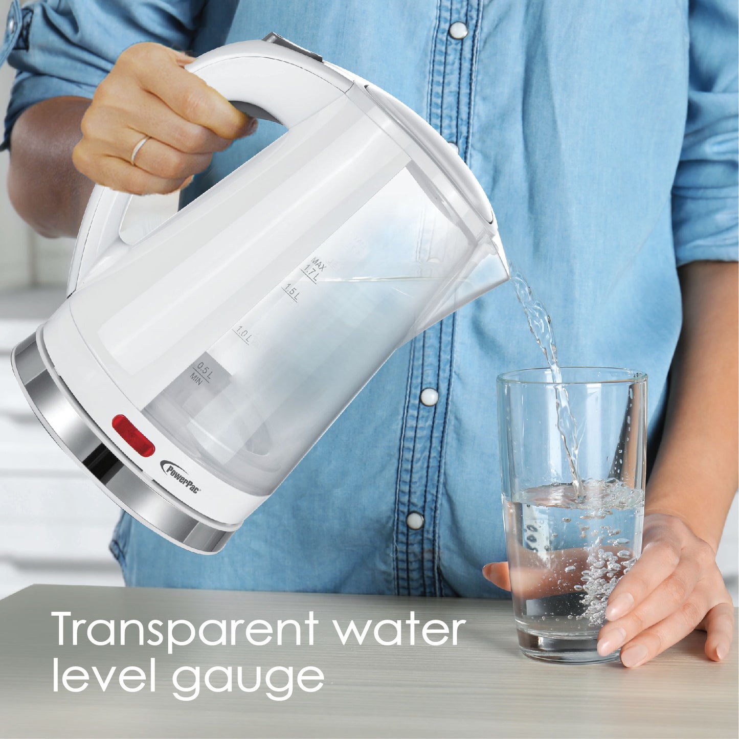 Electric Kettle Jug, Cordless Jug 1.7L BPA FREE (PPJ2002)
