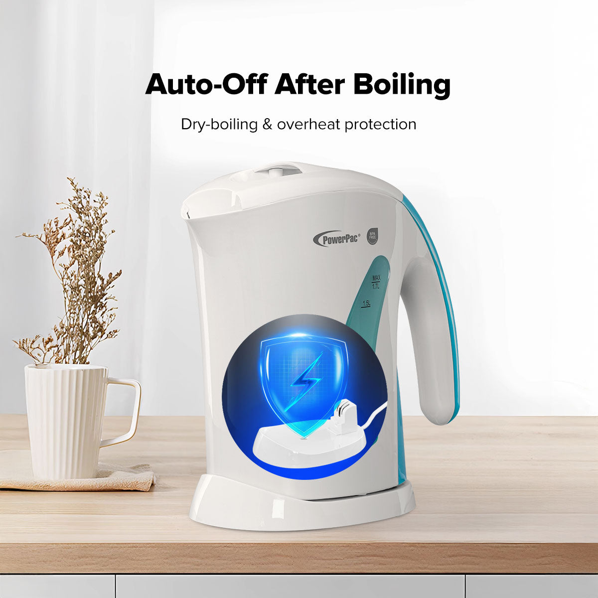 Electric Kettle Jug 1.7L BPA FREE (PPJ2005)