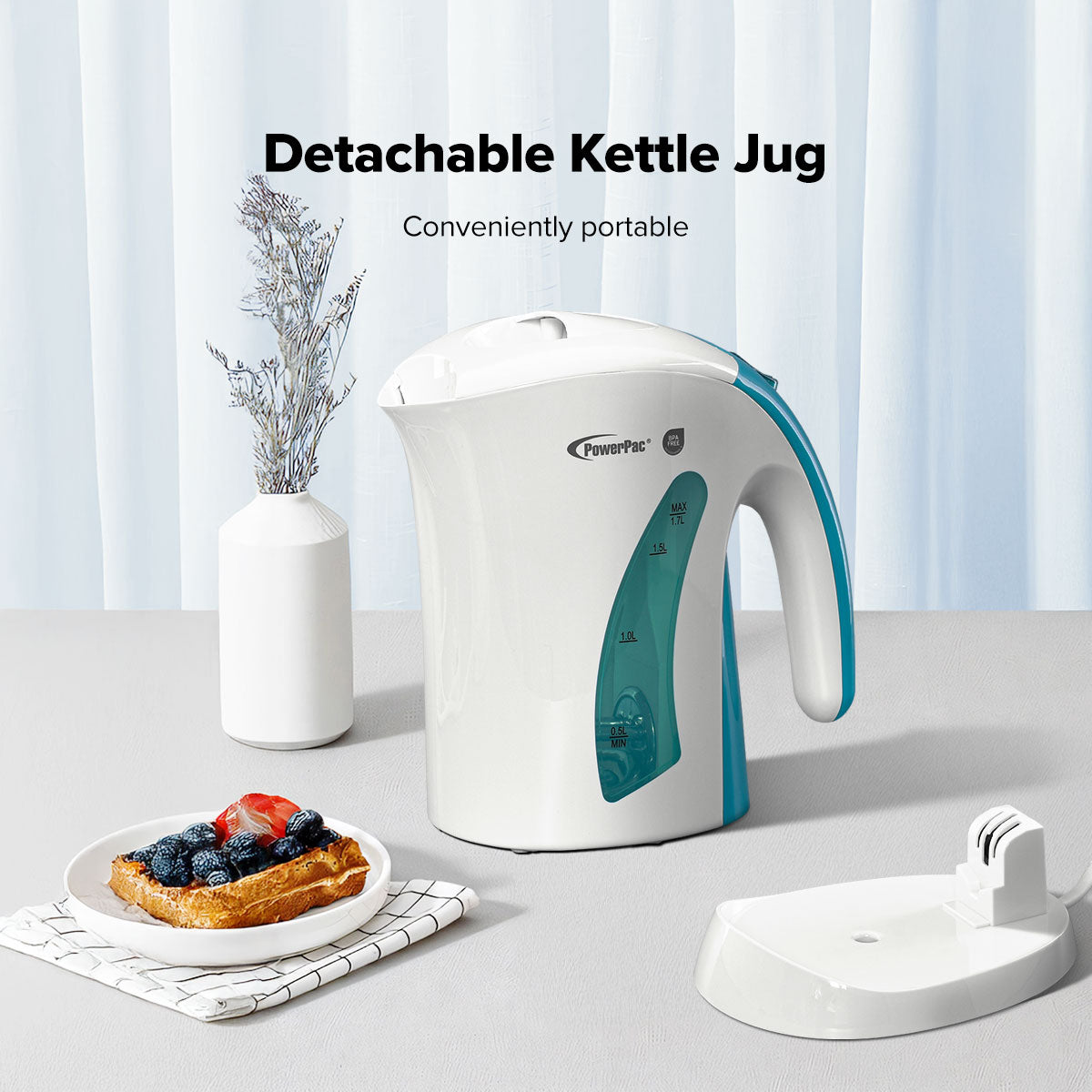 Electric Kettle Jug 1.7L BPA FREE (PPJ2005)