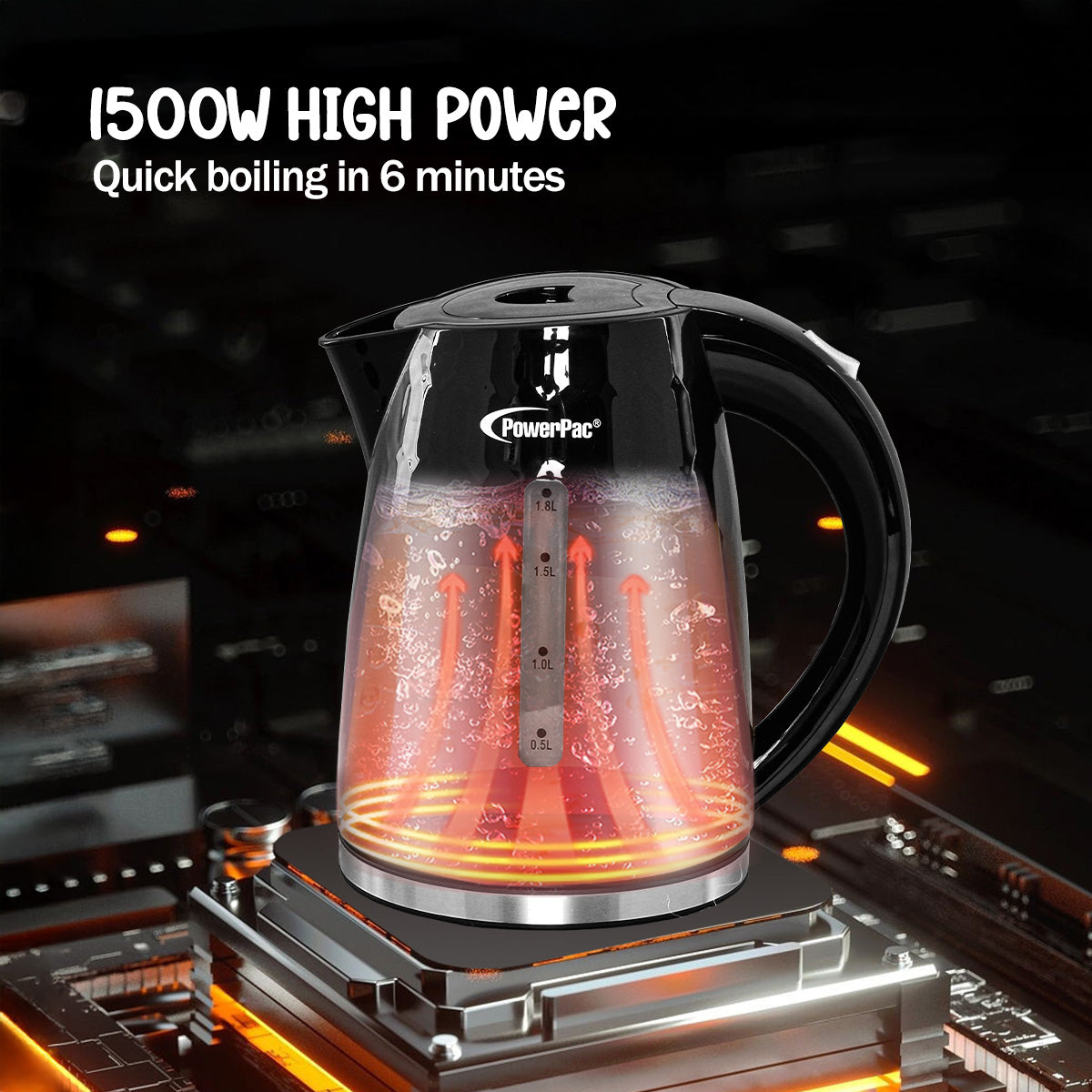 Electric Kettle Jug, Cordless Kettle 1.8L (PPJ2010)