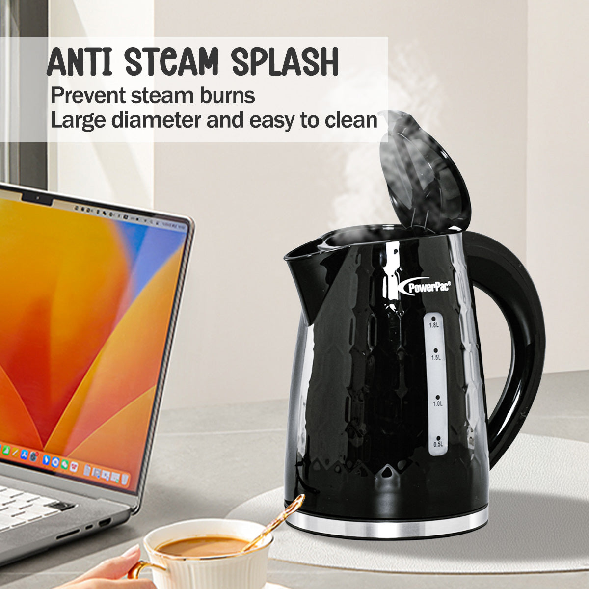 Electric Kettle Jug, Cordless Kettle 1.8L (PPJ2010)