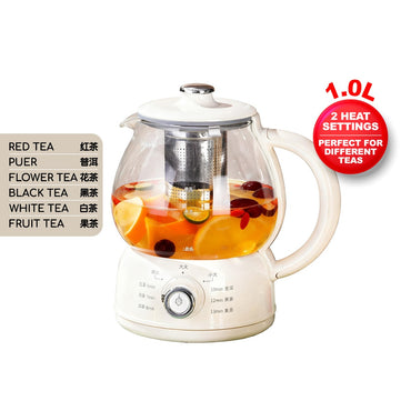 1.0L Electric Health Kettle Jug, Cordless Kettle, brewing different types of tea (PPJ2017)